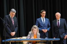 Ehrung Anne-Sophie Mutter durch den Landkreis Waldshut